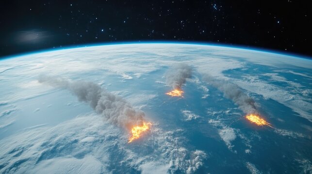 Glowing Fault Lines on Earth’s Surface from Space