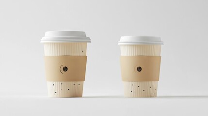 Two Coffee Cups Mockup