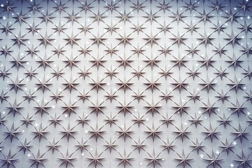 A large, white background with numerous beautiful silver stars