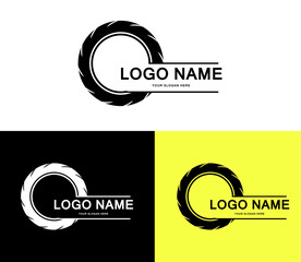 wheel logo brand icon vector