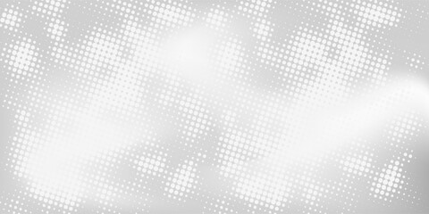 Dot white gray wave light technology texture background. Abstract big data digital concept grey background modern