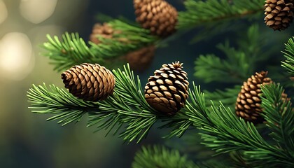 Obraz premium Pine Serenity: Natures Whisper