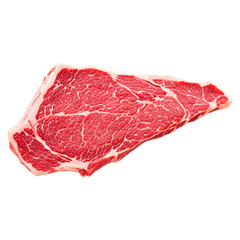 Raw beef meat isolated on transparent background