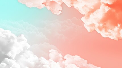 Fototapeta premium Pastel Gradients with Grain: Soft peach transitioning into pale pink with a grainy effect, creating a warm and inviting aesthetic.
