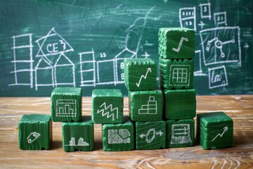 Innovative educational startup ideas  rethinking learning with green and black school blackboards