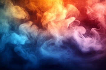 Obraz premium colorful bright smoke, background. With space for text