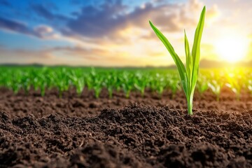 Eco-friendly farming in a greenhouse with healthy crops symbolizing precision agriculture and sustainable practices for global food security