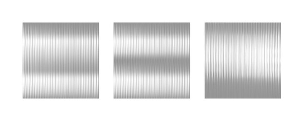 Texture of corrugated glass. Set of matte panels.