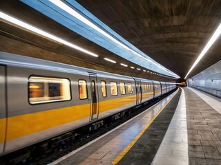 Fototapeta premium train in motion blur