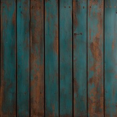 Weathered blue wooden planks create rustic charm in decor