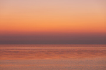 Beautiful red sky before sunrise.