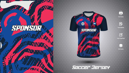 Soccer jersey design for sublimation or football jersey design