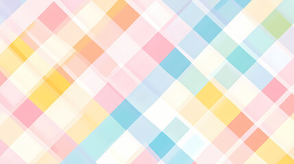 Pastel slanting or oblique checkered crisscross pattern textured horizontal blank empty vector backgrounds like gingham or table cloth or napkin. Oblique. Illustration