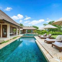 Secluded Lagoon Villa with Natural Pool and Lush Surroundings