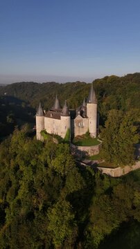 Mesmerizing views of Veves Castle perched in nature's embrace