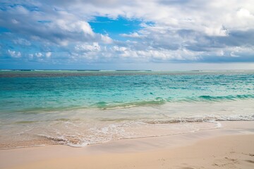 Obraz premium a pristine tropical beach scene