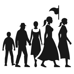 silhouettes of people Creative Silhouette Art