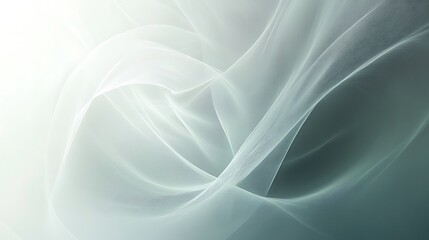 Fototapeta premium Abstract Grey and White Fabric Waves Design