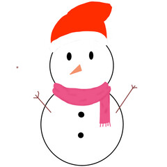 snowman with hat