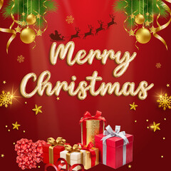 Merry Christmas Greeting Card	