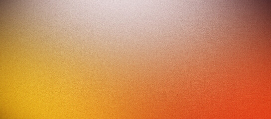 Grainy gradient orange yellow white color flow background with noise texture smooth abstract banner poster header and backdrop design