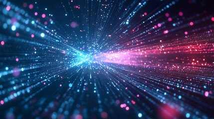 Naklejka premium Abstract digital light trails representing career opportunities