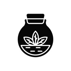 Terrarium icon Vector flat thin line illustration