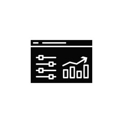 Admin panel icon Vector flat thin line illustration