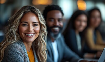 A video call with training and business individuals on a laptop in an office for teamwork, planning, or collaboration. An online meeting, coaching, and team in a virtual conference for financial
