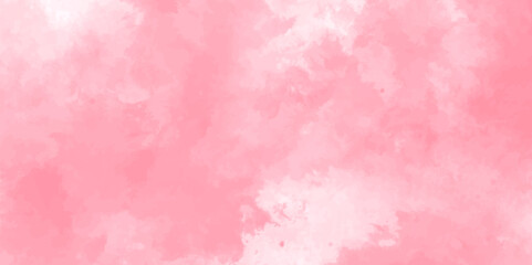 Soft pink watercolor background for your design, Aquarelle painted paper template texture background banner, Pastel pink watercolor design with digital painted for template.
