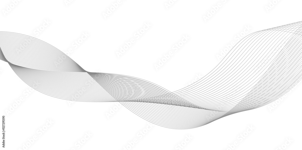 Canvas Prints abstract wave element for line design, dynamic sound wave isolated on white background, illustration