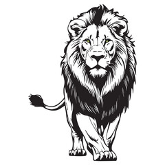 Creative black and white animal vector 