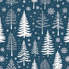 Obraz premium christmas trees background
