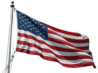 American Flag Waving: Patriotic Symbol, Stars and Stripes