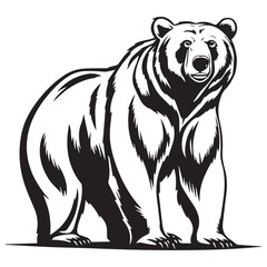 Creative black and white animal vector 