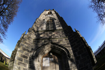 Saint Clements Church and churchyard - Arberdeen harbour - Scotland - UK
