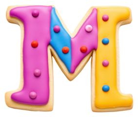 PNG Cookie dessert letter icing.
