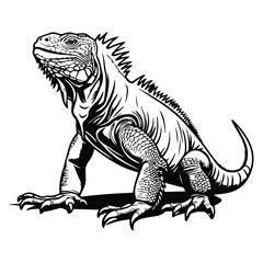 Creative black and white animal vector 