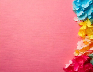 Obraz premium Romantic Pink Floral Design with Delicate Daisy Blooms and Feminine Hues