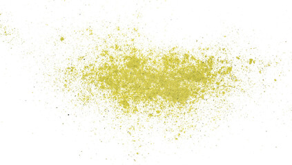 Pumpkin seed protein flour isolated on white, clipping