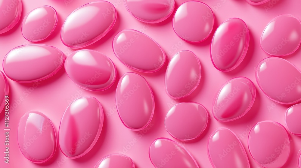 Poster bright pink pill background for graphic design applications in brochures presentations and publicati