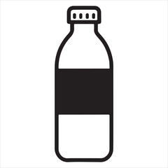 Water Bottle Silhouette Vector Illustration Design