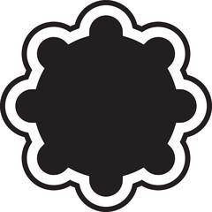 Blank Label and Banner Frame Illustration
