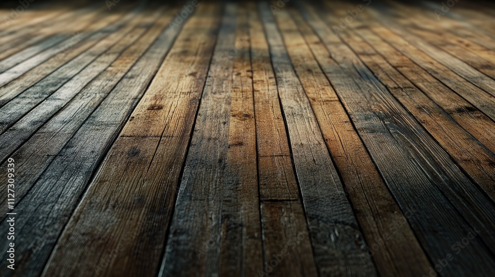 Poster textured wooden floor surface in warm tones for interior design and background use