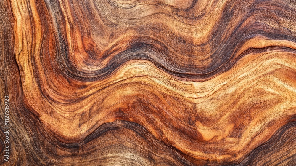 Aufkleber Elegant abstract wood texture background showcasing rich natural grains with smooth flowing patterns ideal for design and decor projects.