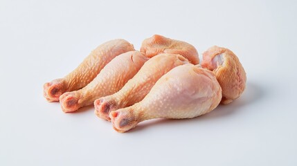Cochin chicken drumsticks arranged neatly on a clean white background for food photography&ccedil;&rdquo;&uml;&eacute;&euro;&rdquo;