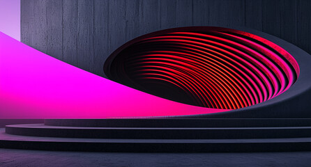 Modern Fibonacci Sequence, abstract wallpaper in high resolution, ideal for pc screen, web, social media and advertising. Artistic design with futuristic shapes.