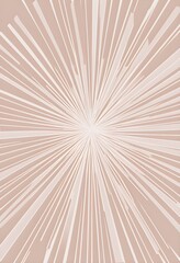 Abstract Mocha Sunburst Design - Radiating Lines for Modern Wall Art, Prints, and Contemporary Home Decor