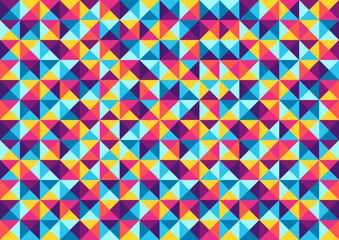 Triangle seamless pattern. Abstract geometric polygonal image.