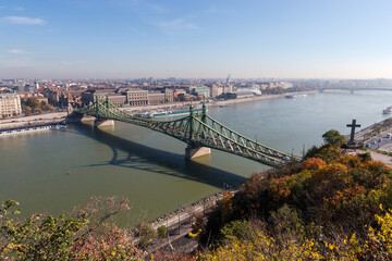 Eastern part of Budapest - Pest from Gellert Hill, Hungary
